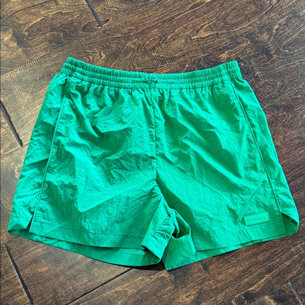 🍀 NWT Halfdays Adams Nylon Short Kelly Green MEDIUM Verdant 🍀 - Picture 8 of 15